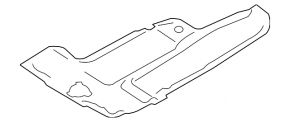 Medium underbody protection for BMW 5 F10 11-16 2.0T, 3.0T AWD
