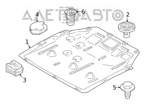 Engine protection BMW X2 F39 18-23 missing 1 latch