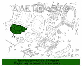 Driver's seat Mini Cooper Clubman R55 07-14 without airbag