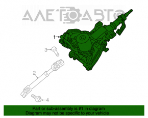 Steering column with electric power steering for Hyundai Azera 12-17