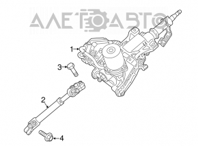 Steering column with electric power steering for Hyundai Azera 12-17