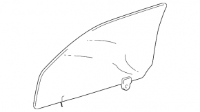 Glass of the front left door Lexus GX470 03-09