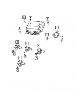 Module srs airbag computer airbags Dodge Charger 15-20 rest 3.6 5.7