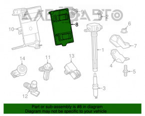 Block ECU engine computer Jeep Compass 11-16 2.4