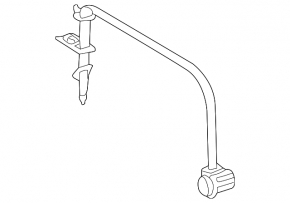 Lexus GX470 03-09 3rd row center seat belt, gray