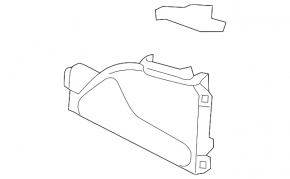 Door handle inner rear right Infiniti QX30 17-