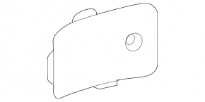 Right arch trim plug Hyundai Sonata 15-15