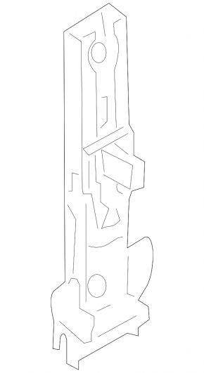 Seat belt adjustment left Audi Q7 4L 10-15