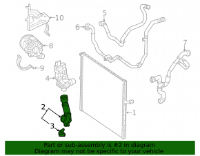 Cooling system hose for Mercedes GLE 450 20-21