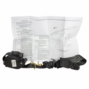 Driver's seat belt Ford C-max MK2 13-18 black shot