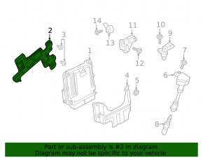 Ford Ecosport 18-19 1.0T Engine Computer ECU Bracket