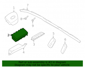 Airbag passenger in the dashboard Ford Ecosport 18-22