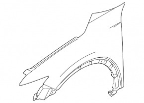 Front right fender Mazda CX-5 17-24