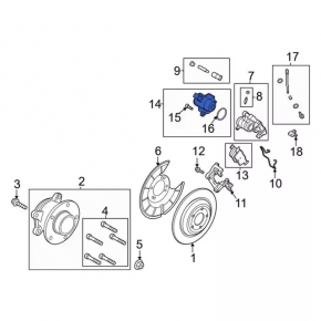 Ford Escape MK4 20-24 Rear Right Caliper Motor