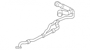 Upper cooling hose for Jaguar F-Pace 17-23 3.0
