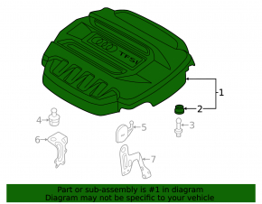 Audi Q3 83A 19-19 2.0T Engine Cover