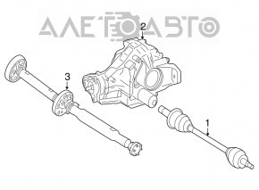 Rear differential gearbox Mercedes X164 GL 3.7