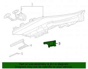 Upper left DRL mount for Nissan Ariya 23-25