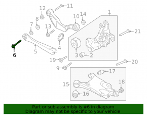 Wheel camber bolt Volvo XC90 16-22