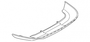 Rear bumper lip VW CC 13-17 rest