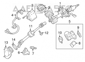 Toyota Camry V50 12-14 Power Steering Column (USA)