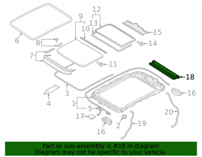 Audi E-Tron 19-23 gray panoramic sunshade, Quattro