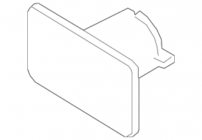 Parking sensor bracket on the lower grille of the front bumper, left, Audi Q8 19-26