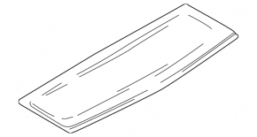 Rear shelf BMW 4 F36 15-20 Gran Coupe, front part, black