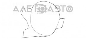 Left rear bumper cap for Toyota Avalon 13-18