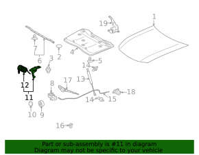 Hood Release Lever Lexus GS350 GS450h 08-11