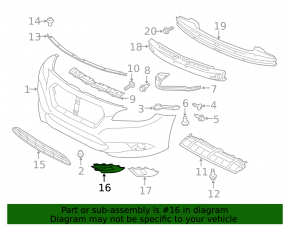 Left fog light plug Subaru Legacy 18-19