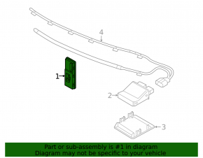 Audi Q3 trunk lid control unit 83A 19-25