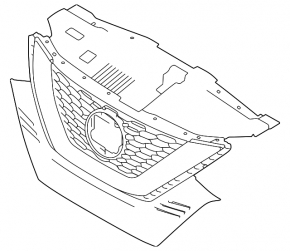 Nissan Rogue Sport 20-22 grille for the camera