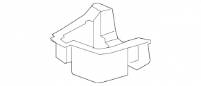 Left trunk box for Toyota Prius 30 10-15
