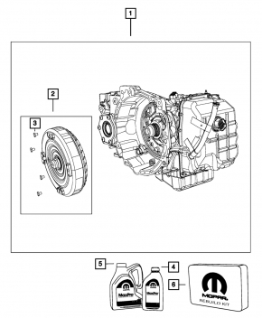 Torque converter automatic transmission Dodge Journey 11-20 2.4 FWD