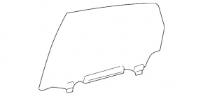 Glass door rear right Toyota Prius V 12-17 scratches