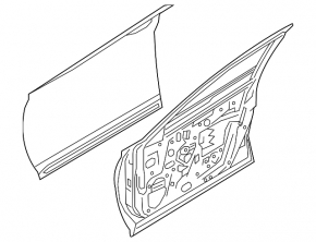 Bare front right door for Nissan Murano z53 25-26