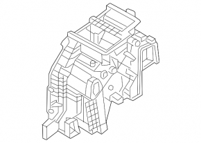 Bare air conditioner housing, left side of Hyundai Sonata 2015-2019
