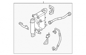 Kia EV6 22-24 RWD A/C Cooler and Drier Assembly with Tubes