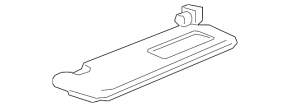 Left visor Mazda 3 19 - gray, without hook