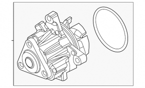 Water pump Lincoln MKZ 17-20 2.0T
