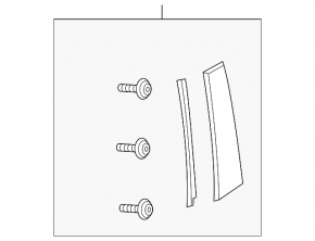 Door trim side rear right Mazda 6 13-17 front