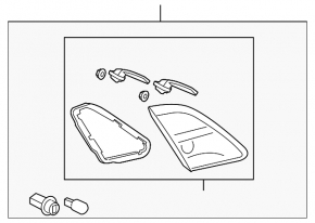 Light inside trunk lid right Mazda6 09-13