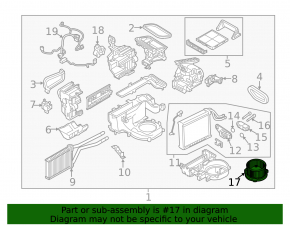 Mazda MX-5 16-25 heater fan motor