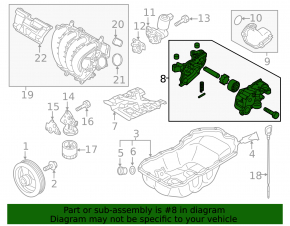 Oil pump for internal combustion engine Mazda 3 14-18 BM