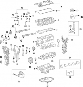 Crankshaft Toyota Sienna 23-25 A25AFXS 2.5 for grinding