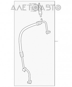 Air conditioning tube compressor-heater first Mercedes GLA 17-20