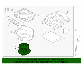 Heater Fan Motor Infiniti QX50 19-