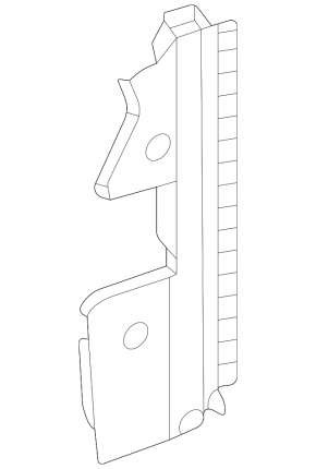 Right radiator deflector Kia K5 21-24 1.6T