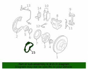 Front left brake hose BMW 3 E90 E92 07-12